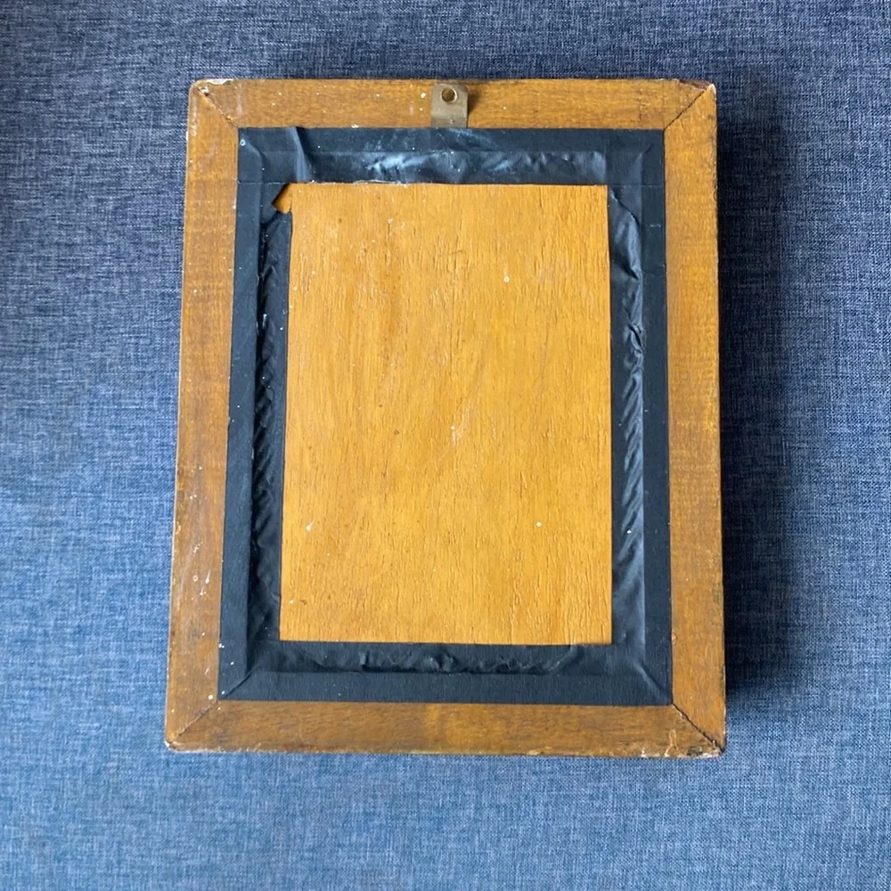 Vintage hand painted mirror